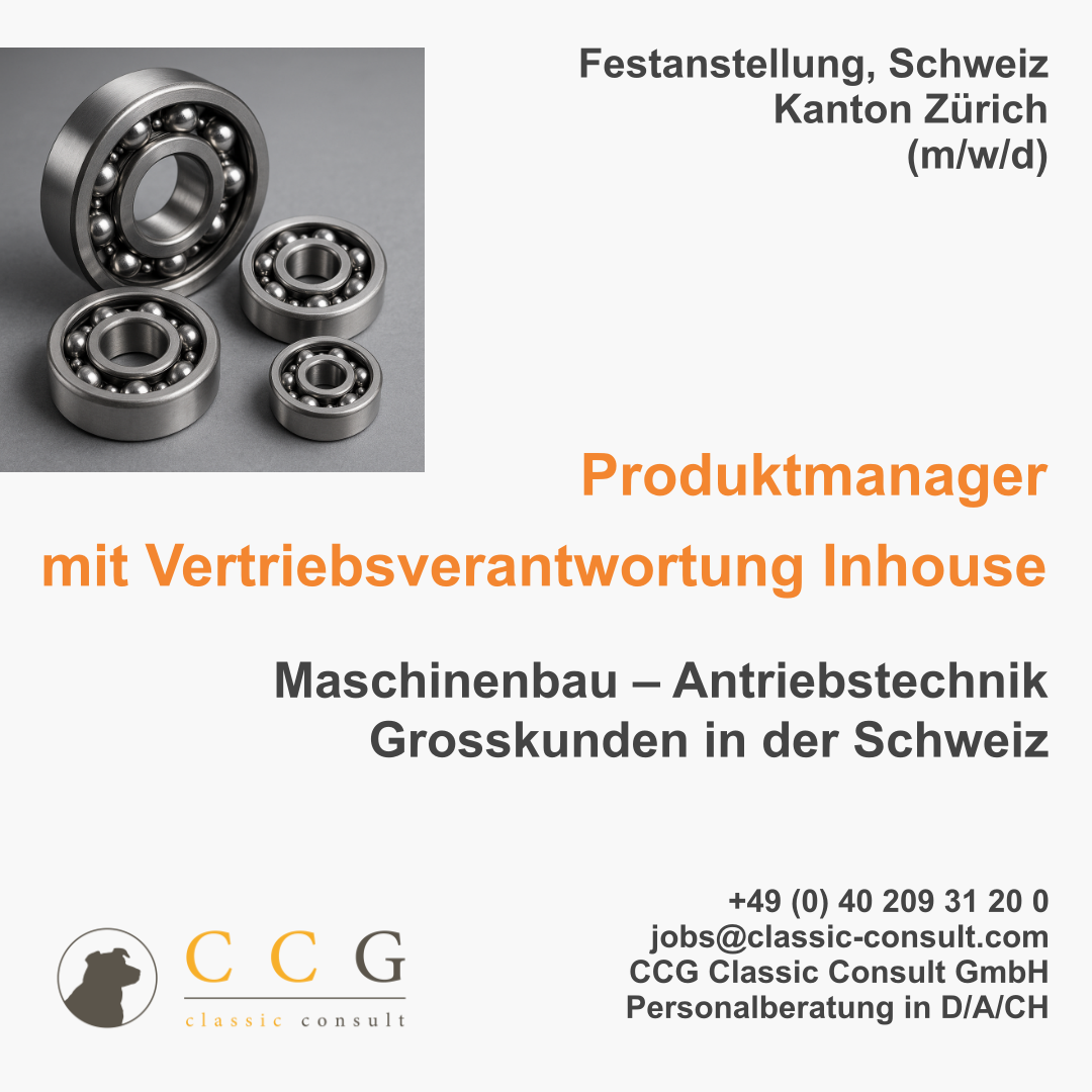 produktmanager ch Vertrieb