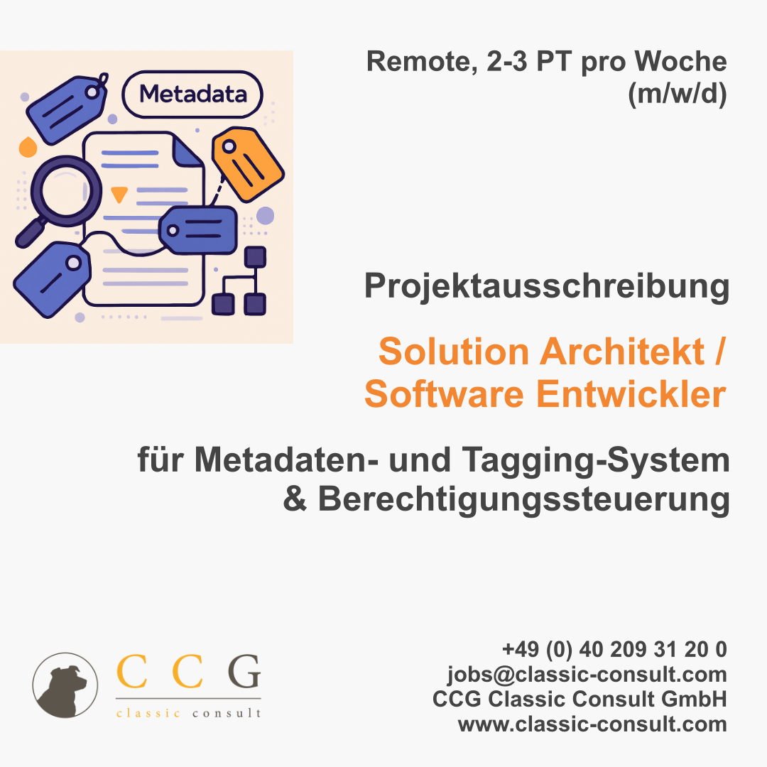 IAS Meta Tag KI Technical Consultant mit Entwicklungsfokus für Innovationsprojekt