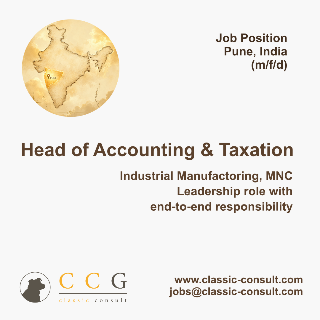 Head of Sales / Sales Manager – Location: Pune (India)<br />
Career Perspective: Managing Director India<br />
With a background in Europe and willingness to work in India for 3+ years<br />
Industry: Metal Tools / Steel Industry / Industrial Tools<br />
